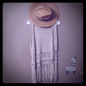 Crochet Fringe Vest